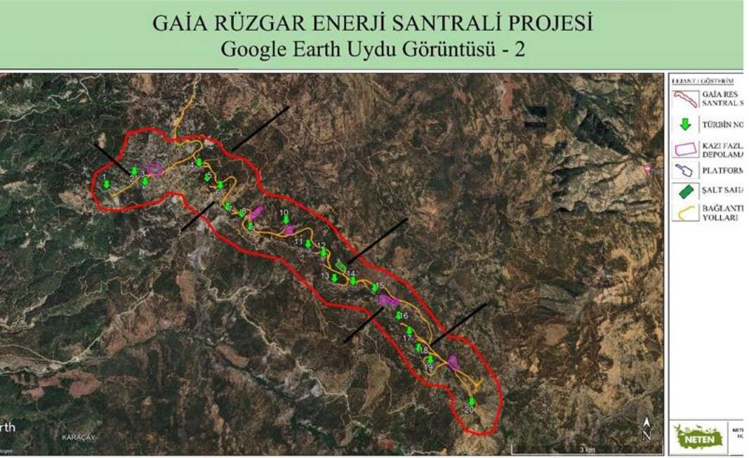 Muğla’da 781,2 Milyon TL’lik Gaia RES Projesi: 20 Türbin ve 84 MWm Kurulu Güç 3